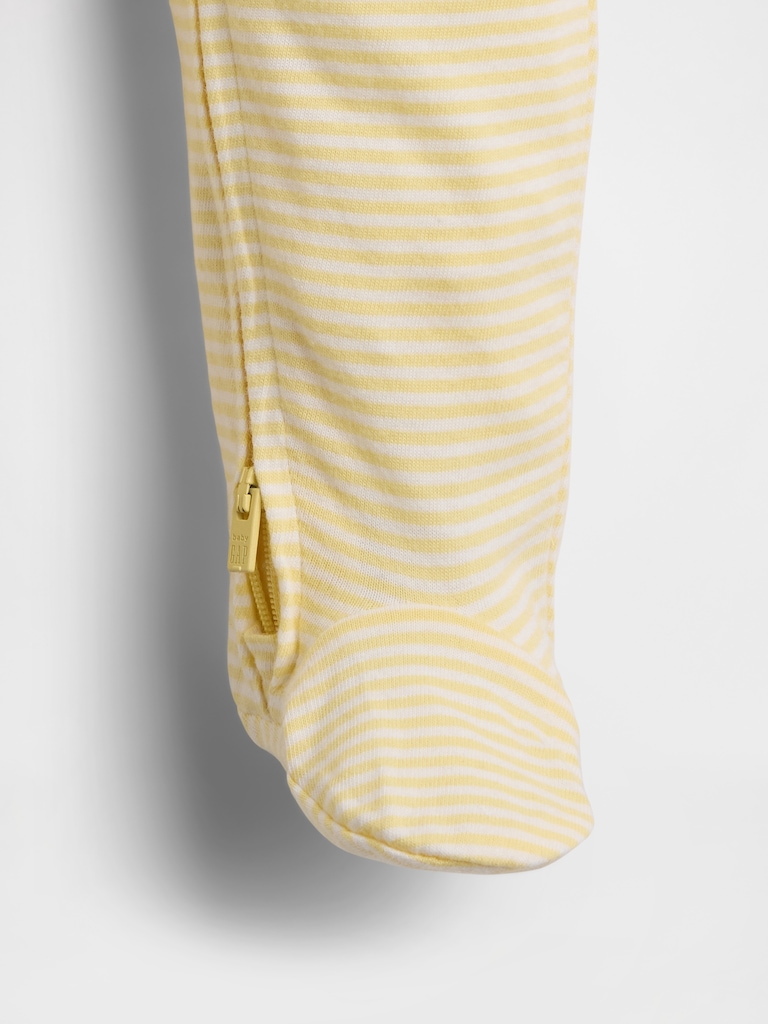Baby Organic Cotton Footed Zip One-Piece