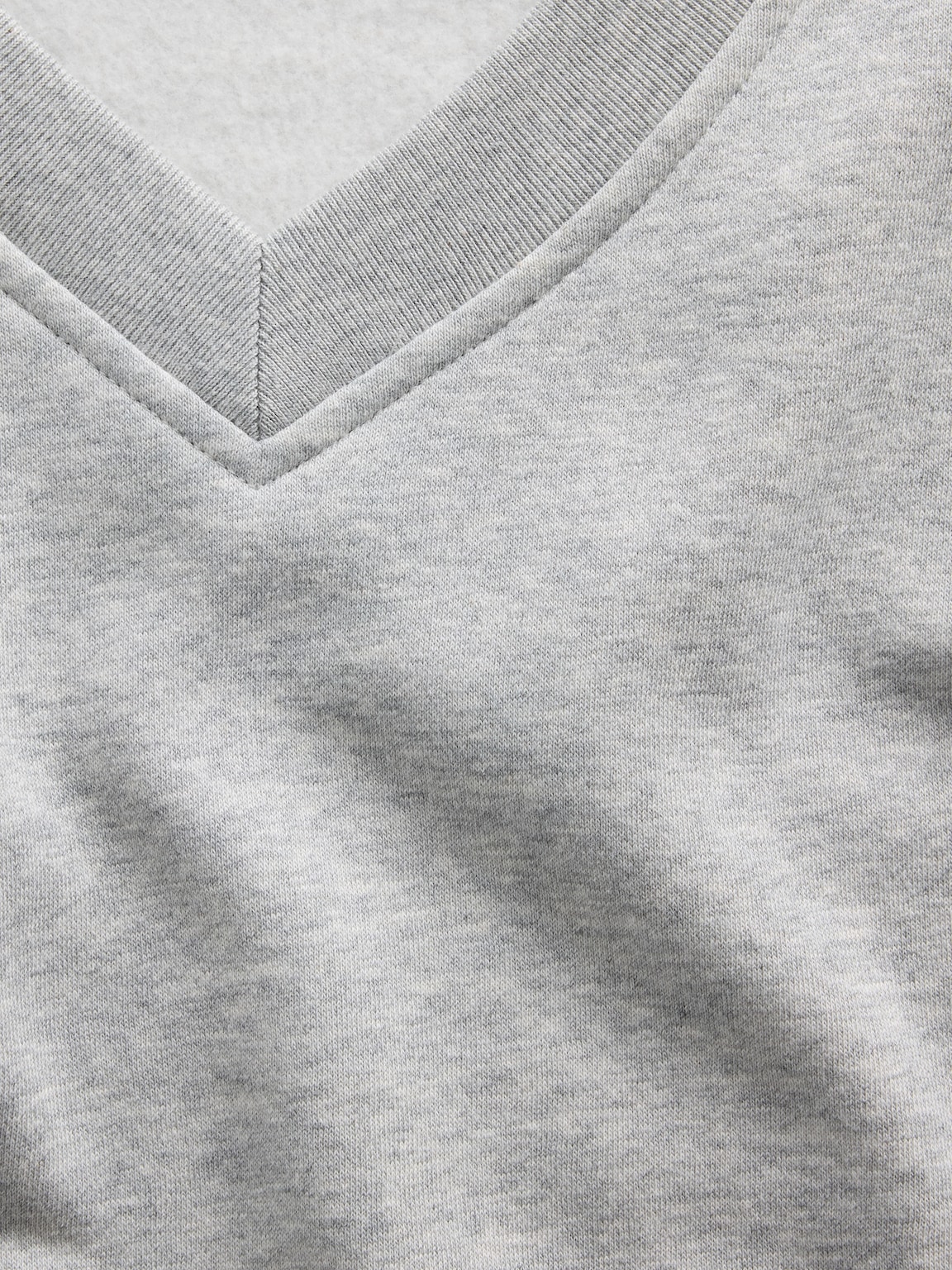 VintageSoft Oversized V-Neck Sweatshirt