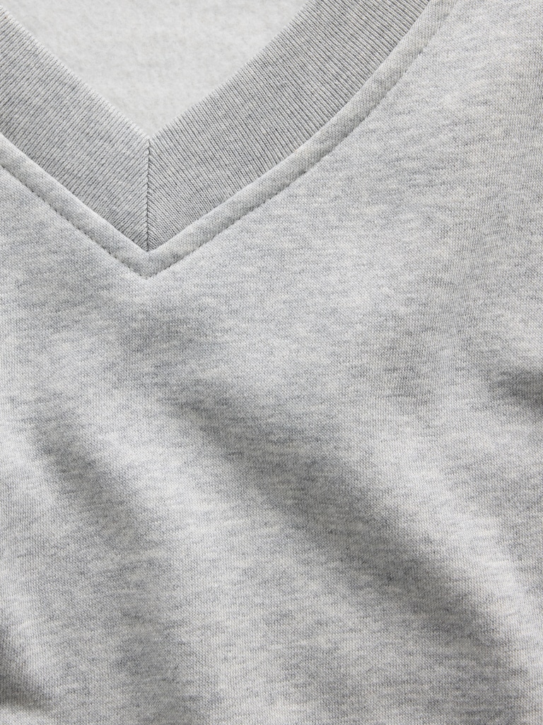 VintageSoft Oversized V-Neck Sweatshirt