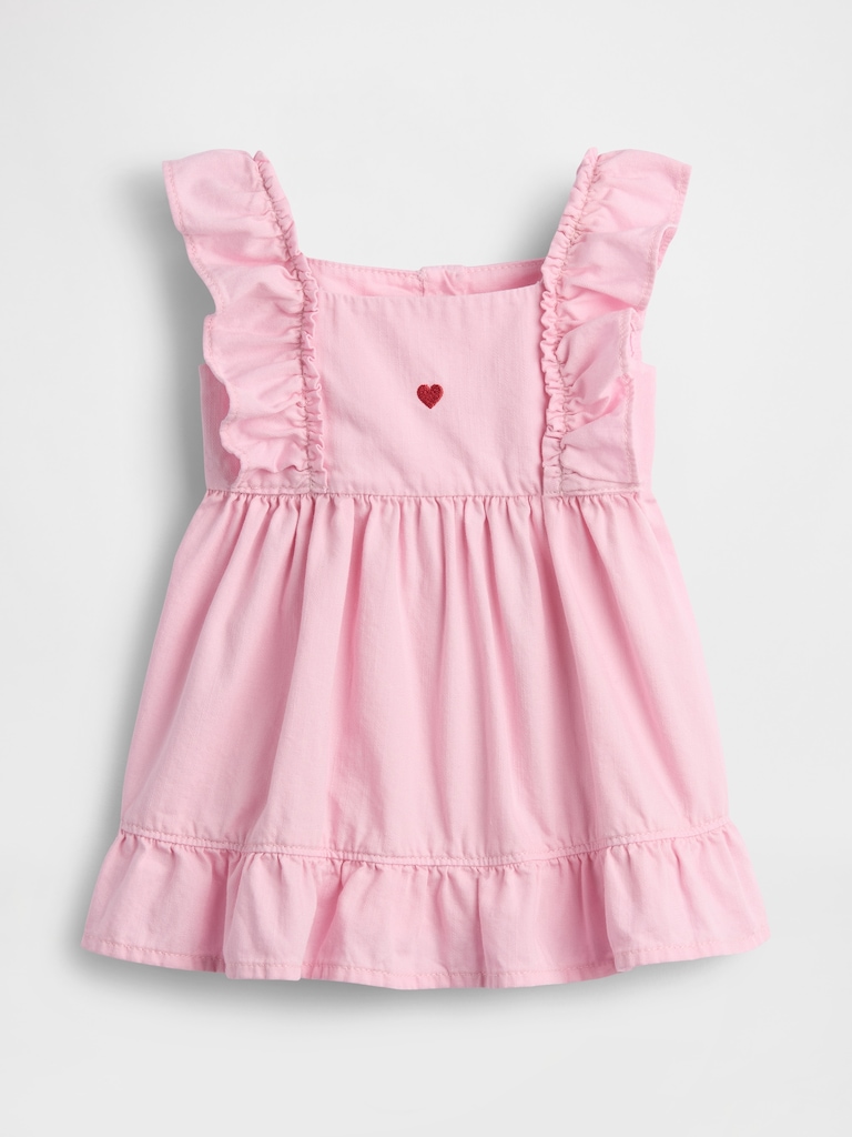 Baby Denim Heart Skirtall