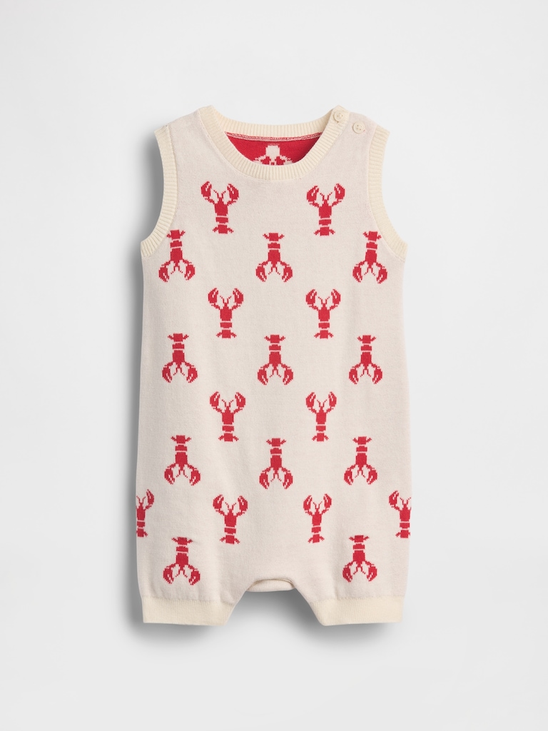 Baby Lobster Sweater Shorty One-Piece