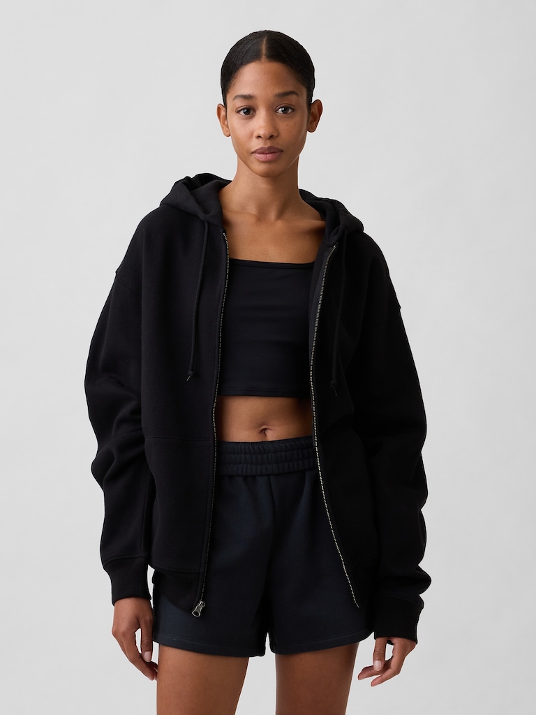 Adult Vintage Soft Oversized Zip Hoodie