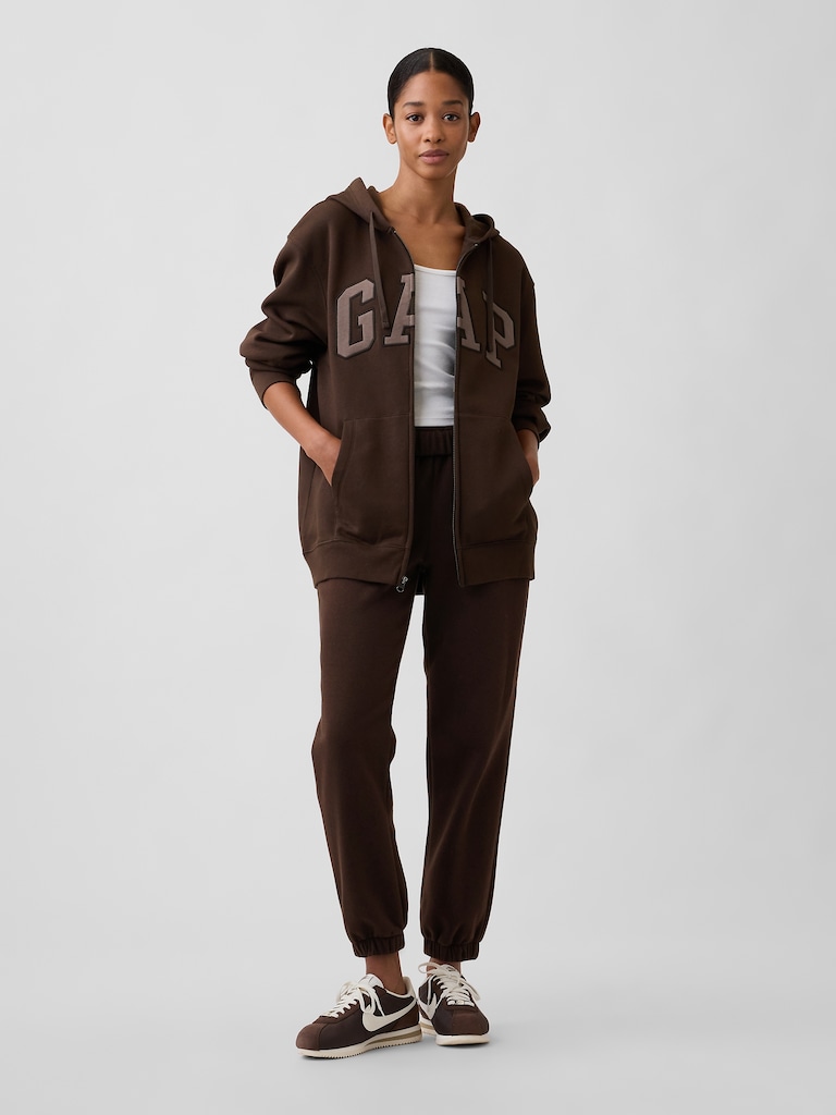 Adult Relaxed Gap Logo Zip Hoodie