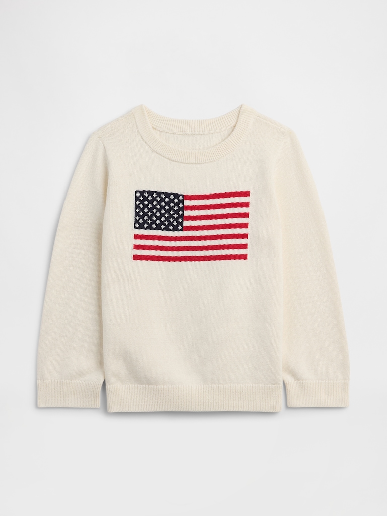 babyGap Americana Crewneck Sweater