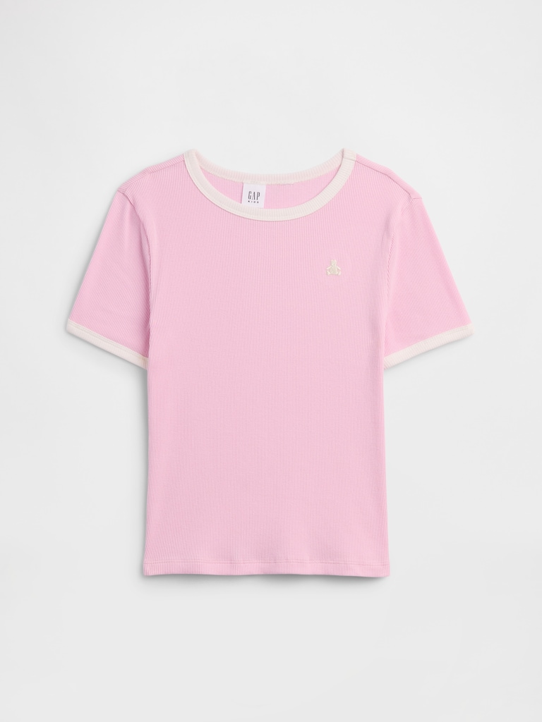 Kids Ribbed Brannan Bear Ringer T-Shirt