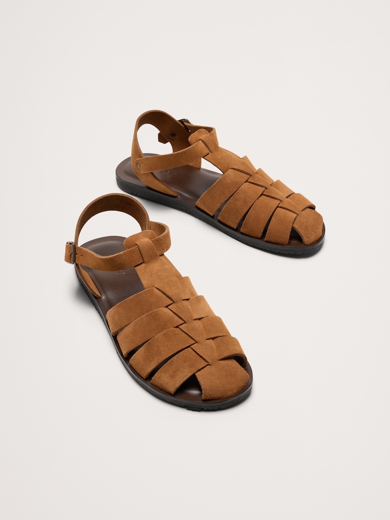 Suede Fisherman Sandal