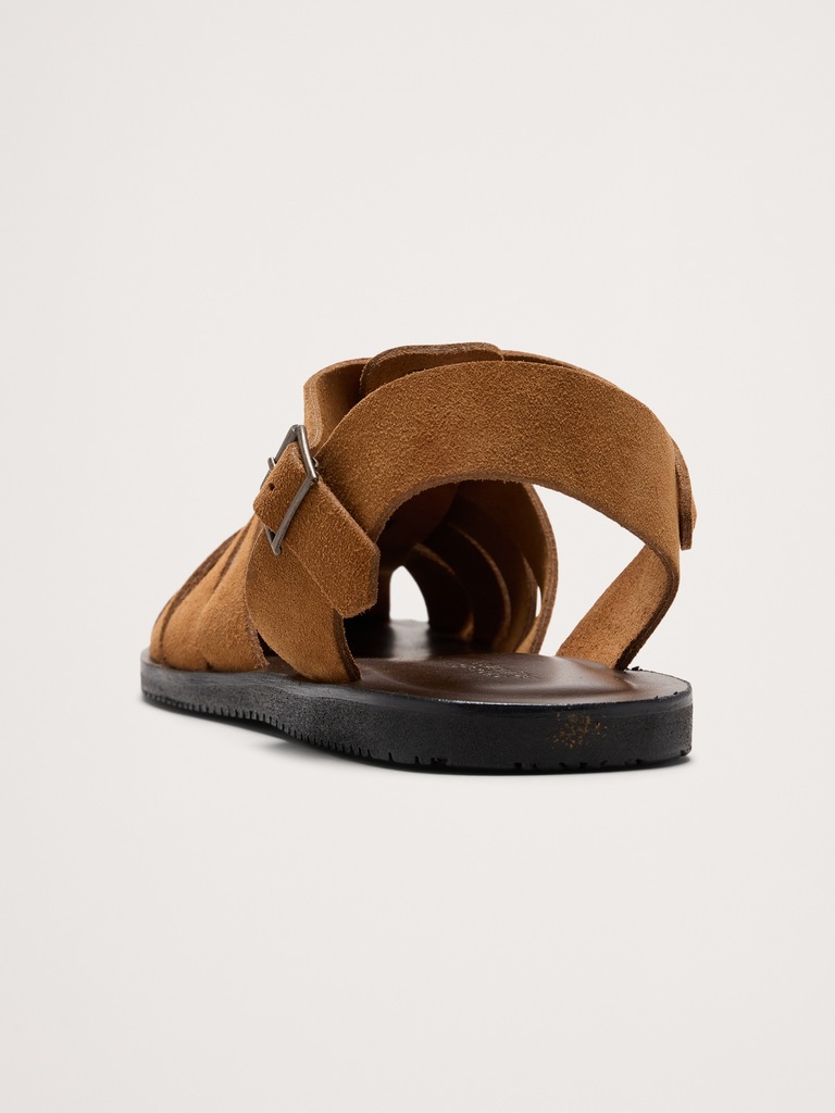 Suede Fisherman Sandal