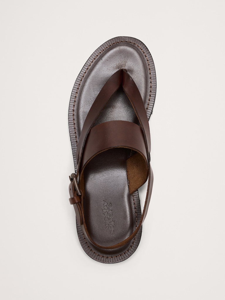 Leather Criss-Cross Sandal