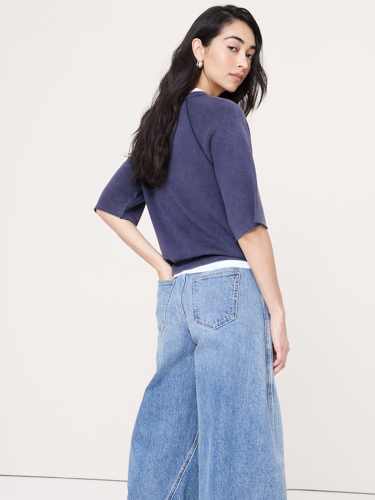 Garment Dye Sweatshirt Tee