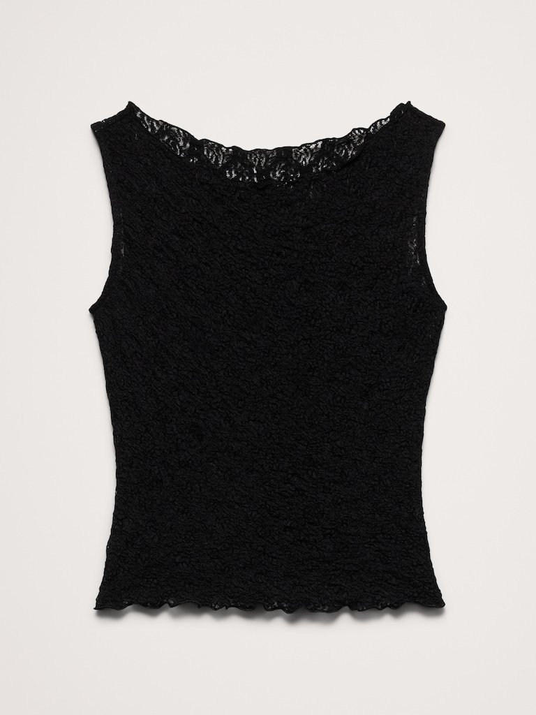 Lace Boatneck Tank