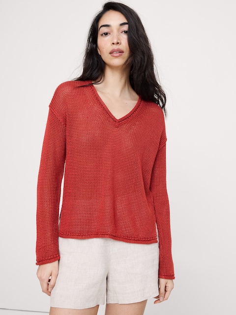Maglione Donna Banana Republic 100% Cotone Girocollo - Nuovissimo Con Etichette