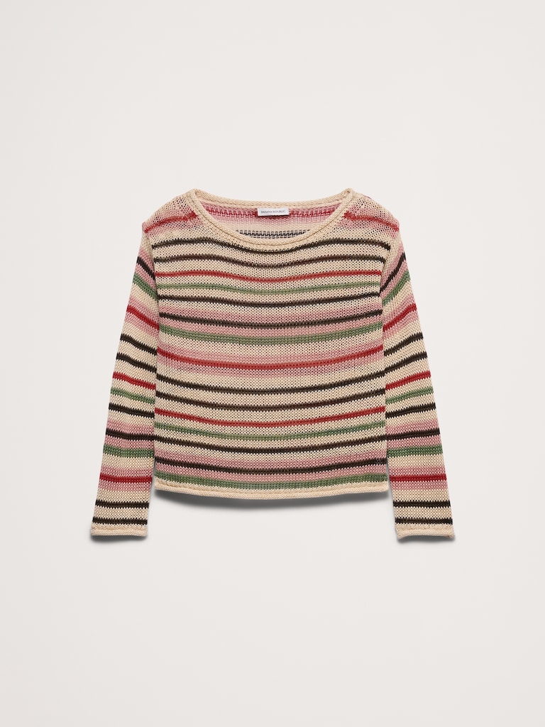 Heirloom Linen Boatneck Sweater