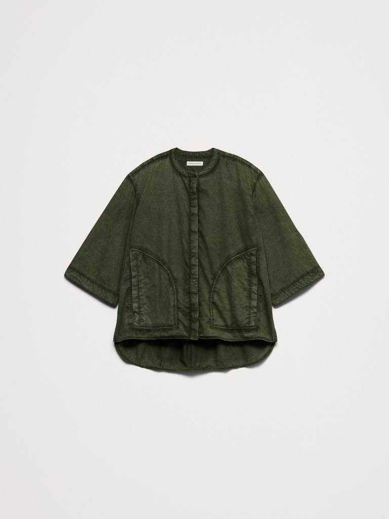 Overdye Cotton Tunic Shirt