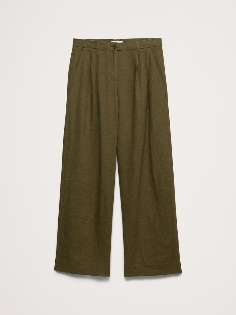 The Soho Wide-Leg Pant in Linen