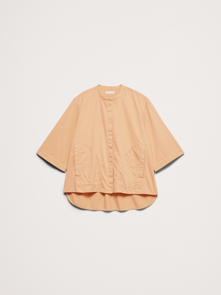 Overdye Cotton Tunic Shirt