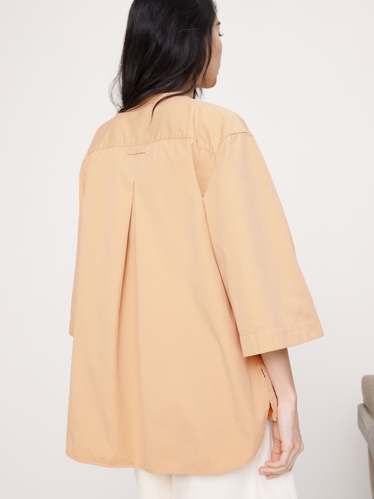 Overdye Cotton Tunic Shirt