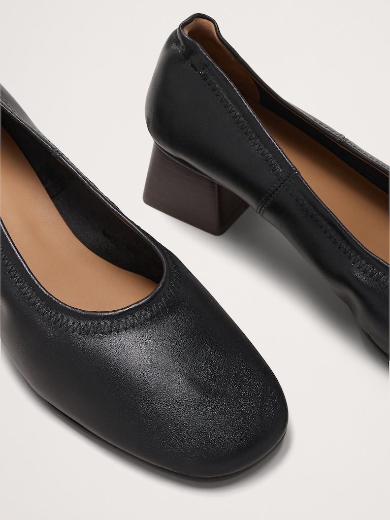 Zac Leather Heel by Flattered