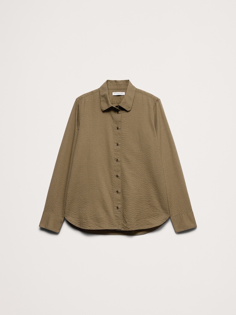 The Everyday Shirt in Cotton Seersucker