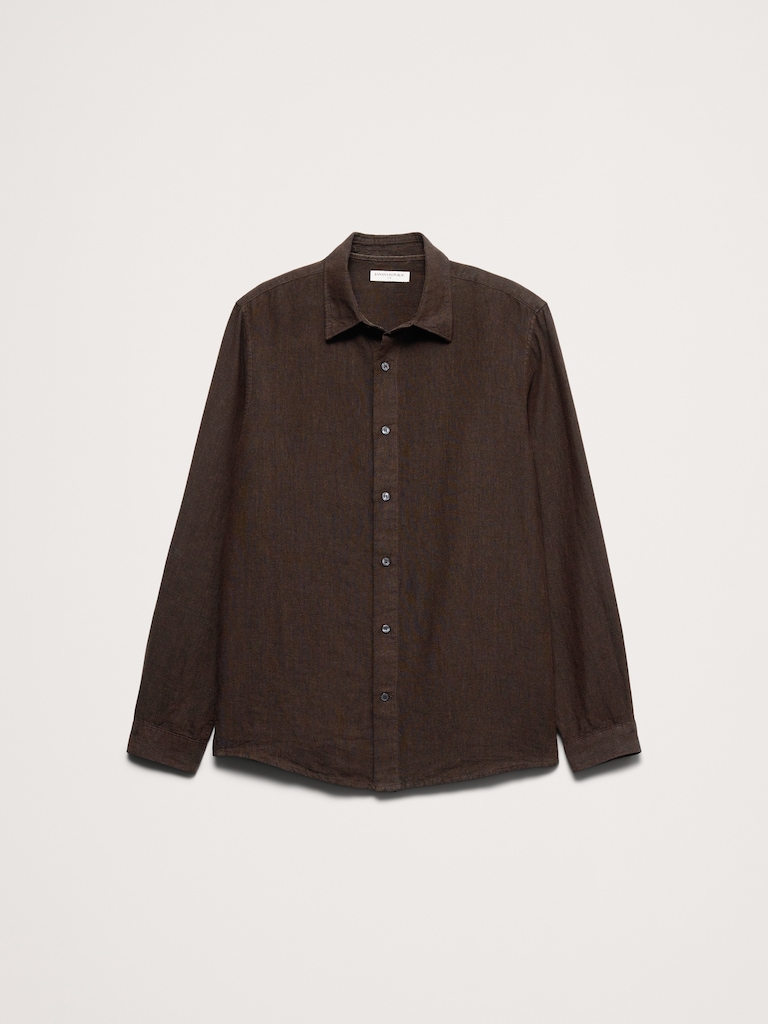 Slim-Fit Linen Shirt