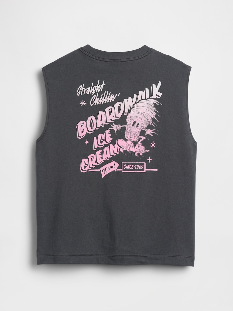 Kids Graphic Muscle Tank Top