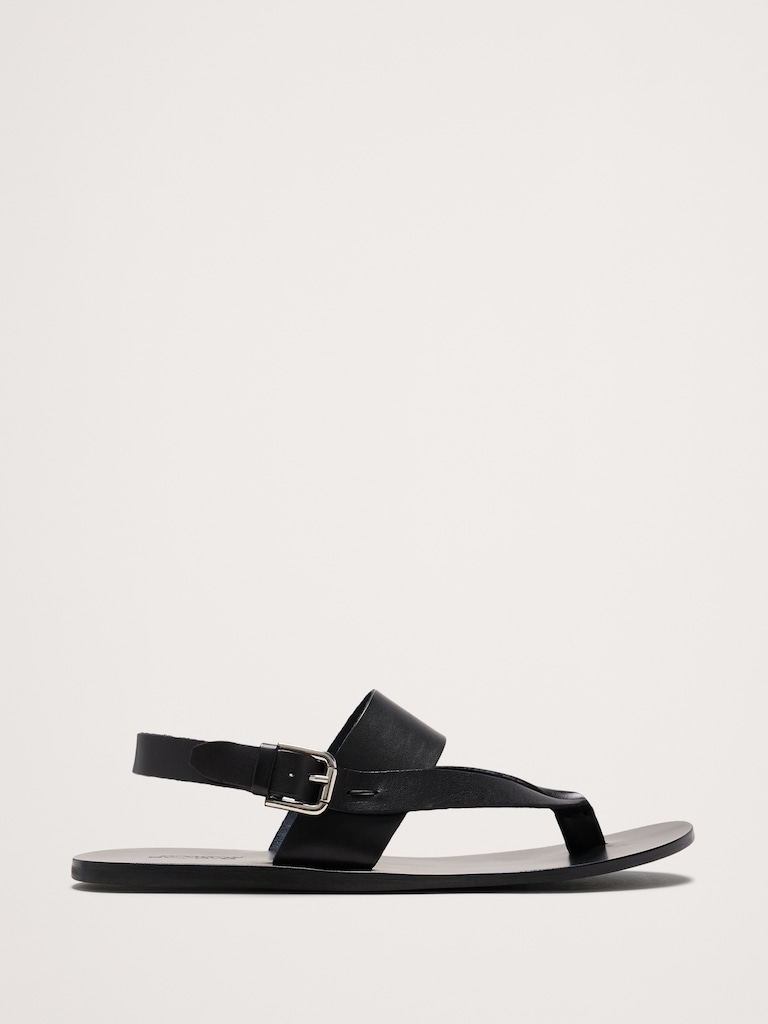 Leather Criss-Cross Sandal