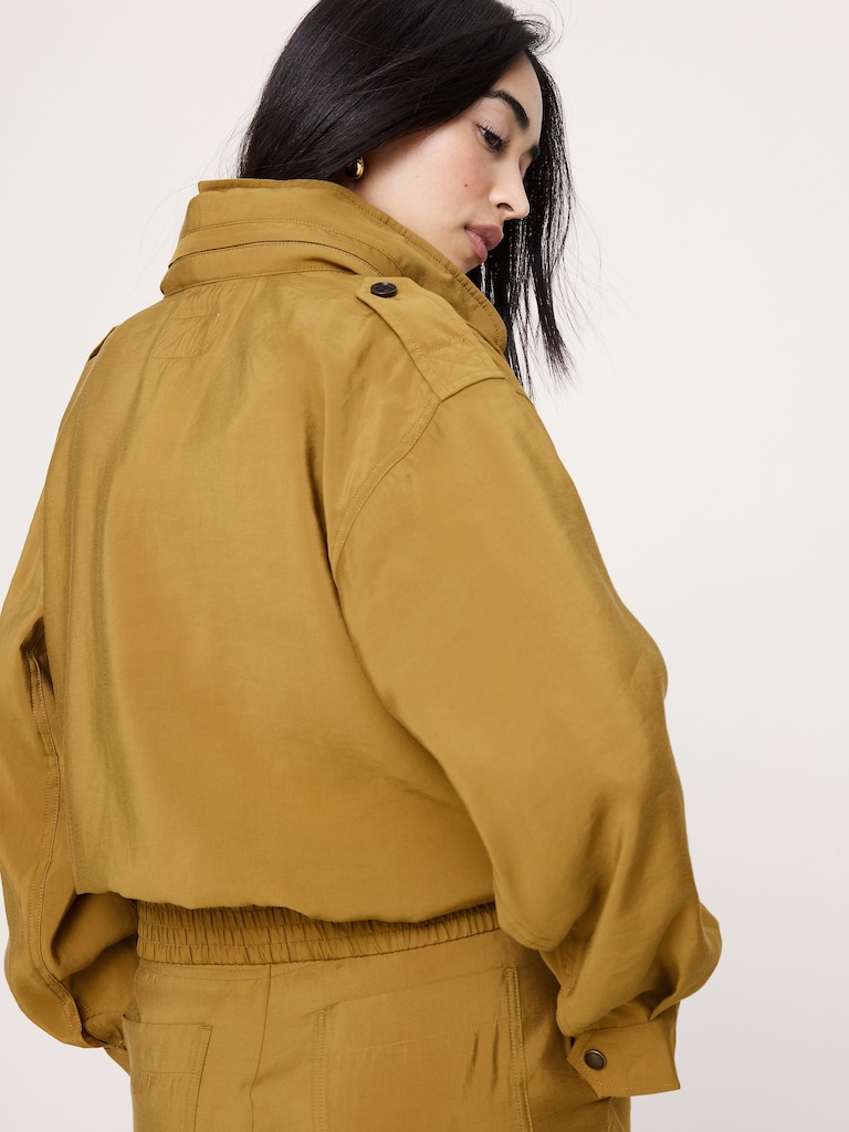 Luster Twill Utility Jacket