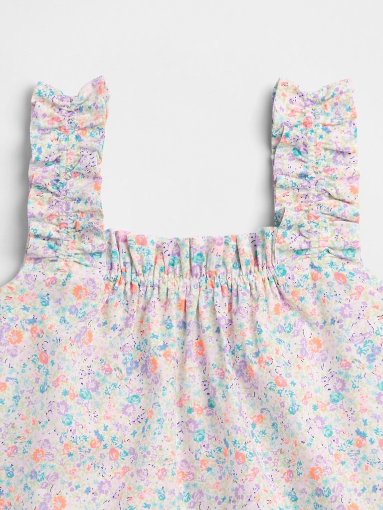 Ruffle Poplin PJ Top