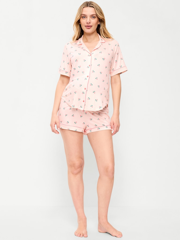 Maternity Classic Pajama Short Set