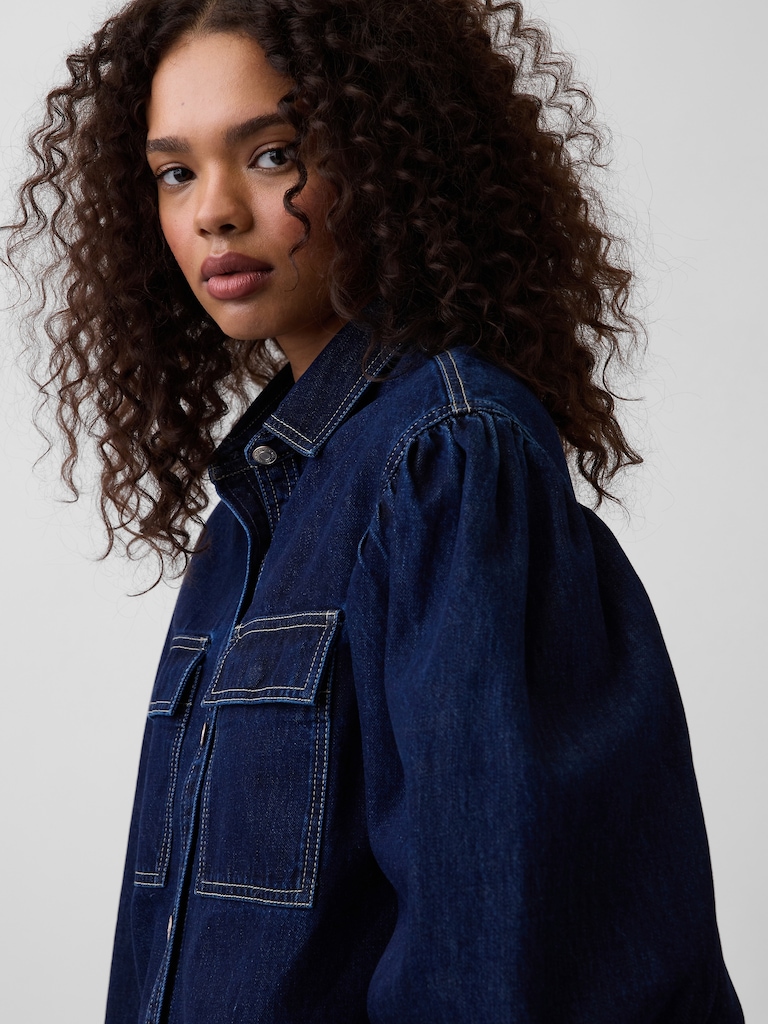 Gap × HFR Balloon-Sleeve Denim Shirt by LaTouché