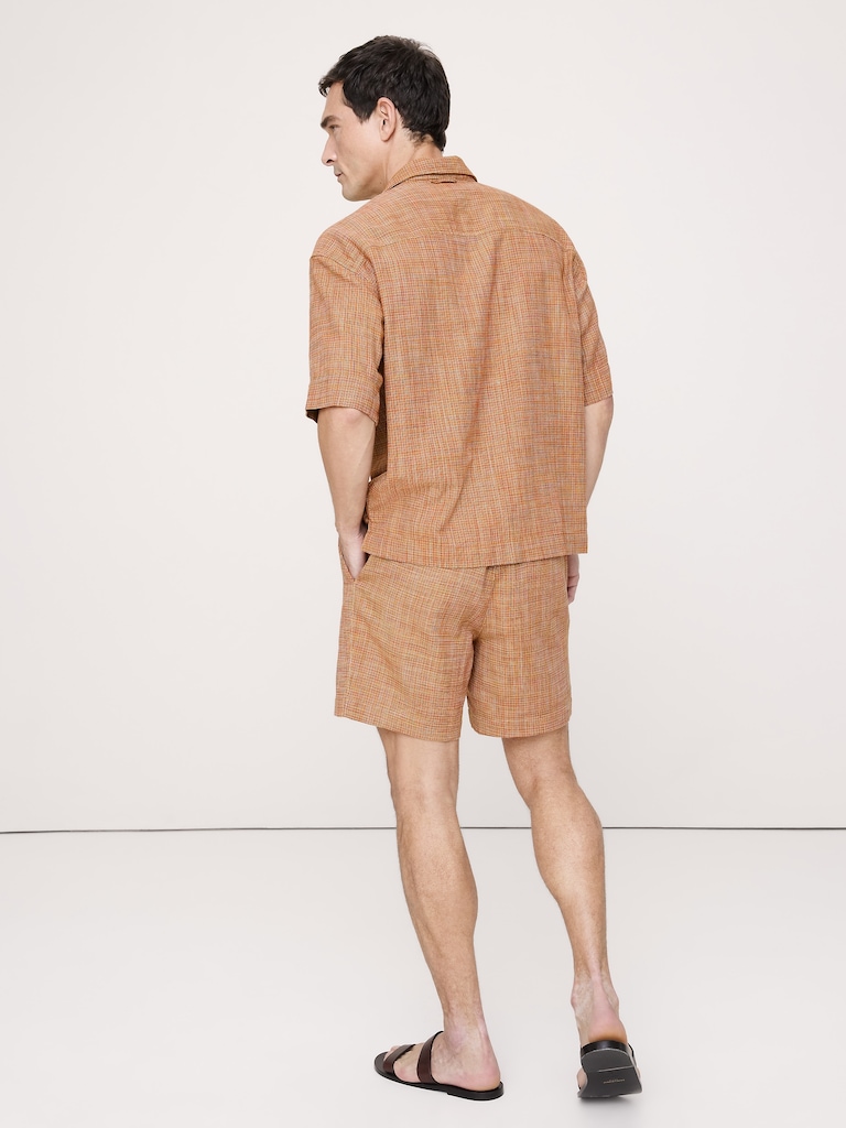 7" Plaid Pull-On Short