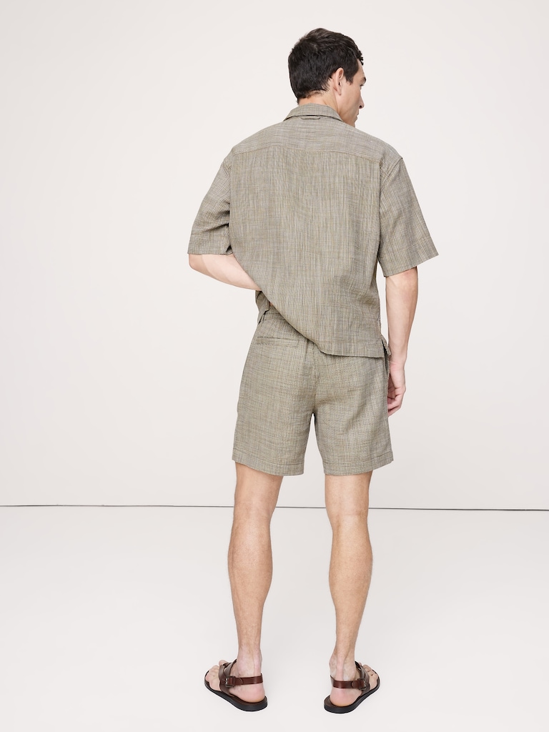 7" Plaid Pull-On Short