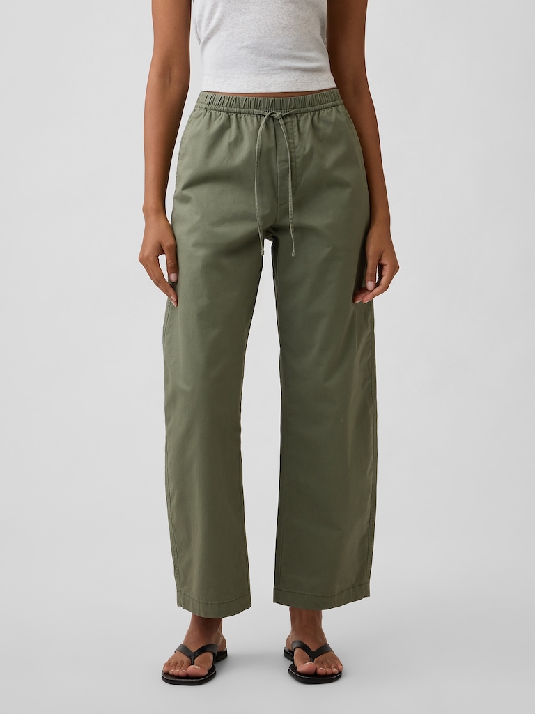 High Rise Easy Barrel Khakis