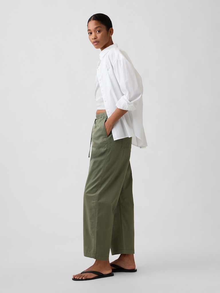 High Rise Easy Barrel Khakis