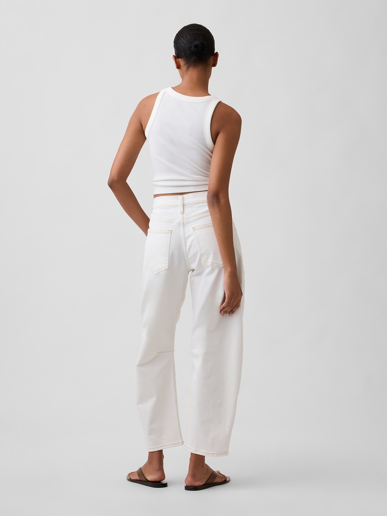 High Rise Barrel Jeans