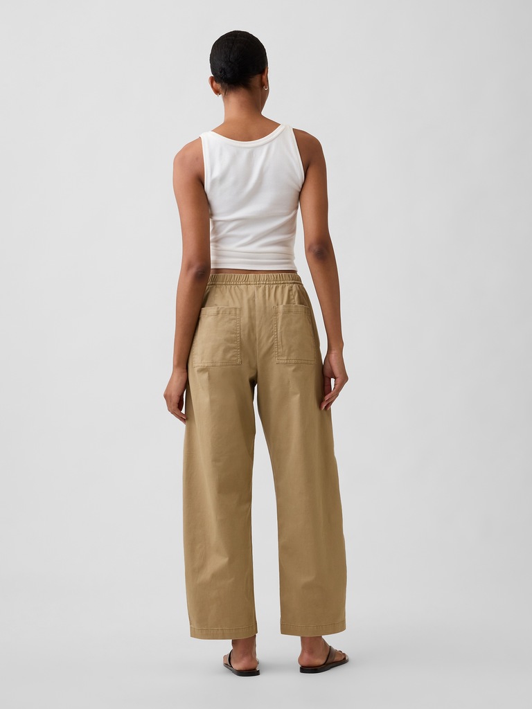 High Rise Easy Barrel Khakis