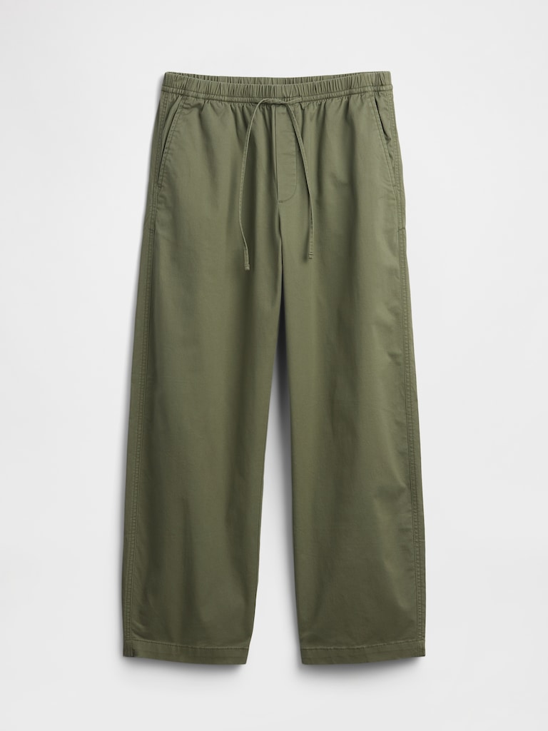 High Rise Easy Barrel Khakis