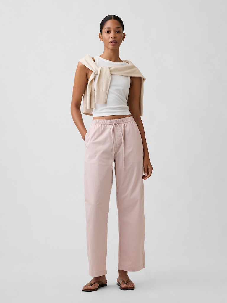 High Rise Easy Barrel Khakis