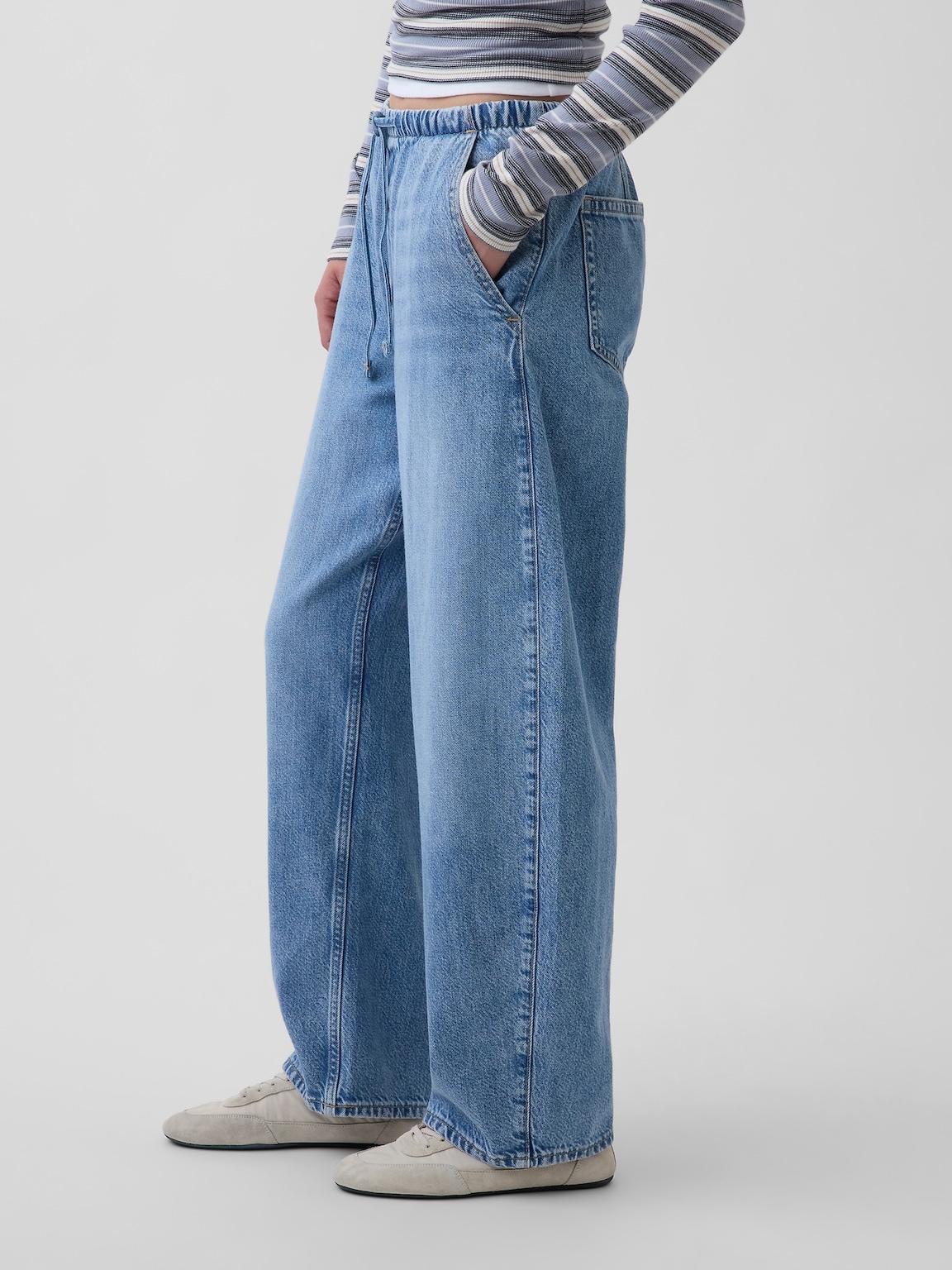 High Rise UltraSoft Easy Barrel Jeans