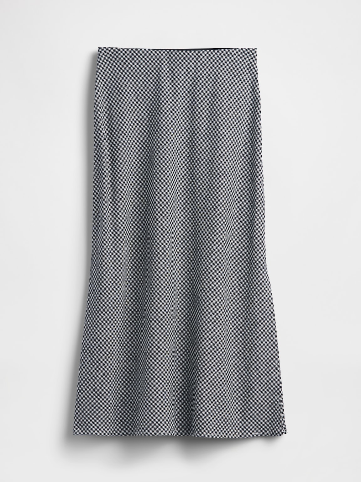 Linen-Blend Maxi Slip Skirt
