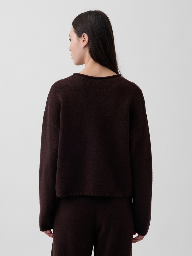 CashSoft Oversized Rollneck Sweater