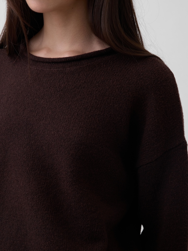CashSoft Oversized Rollneck Sweater