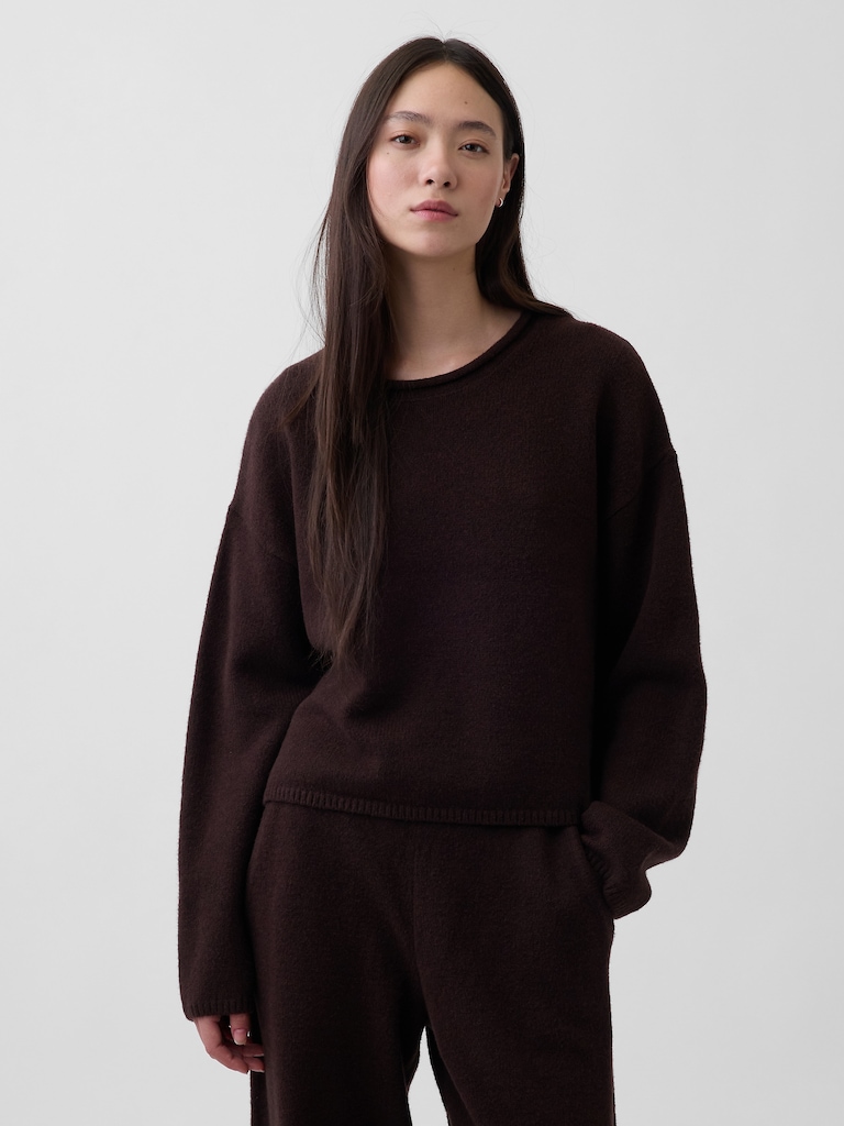 CashSoft Oversized Rollneck Sweater