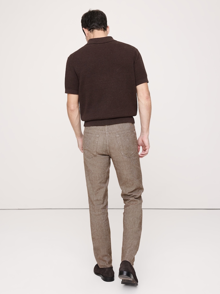 Slim Linen-Cotton Traveler Pant