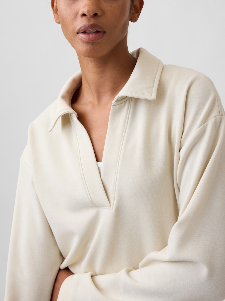 CloudLight Relaxed Polo Sweatshirt