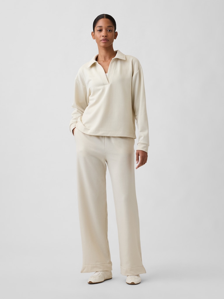 CloudLight Relaxed Polo Sweatshirt