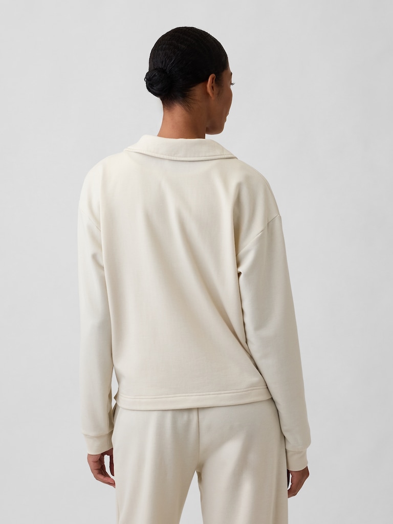CloudLight Relaxed Polo Sweatshirt