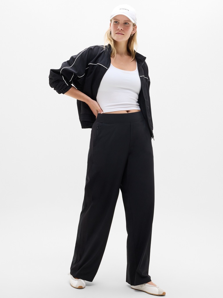 Brooklyn Mid Rise Wide Leg Pant