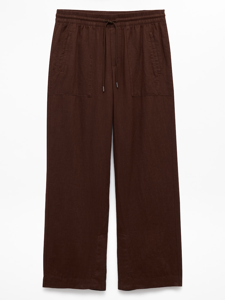 Retreat Linen High Rise Wide Leg Pant