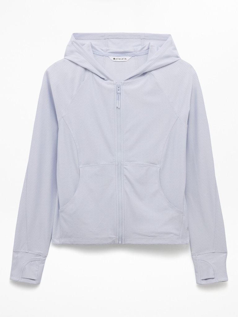 Athleta Girl Long Serve Textured UPF Jacket