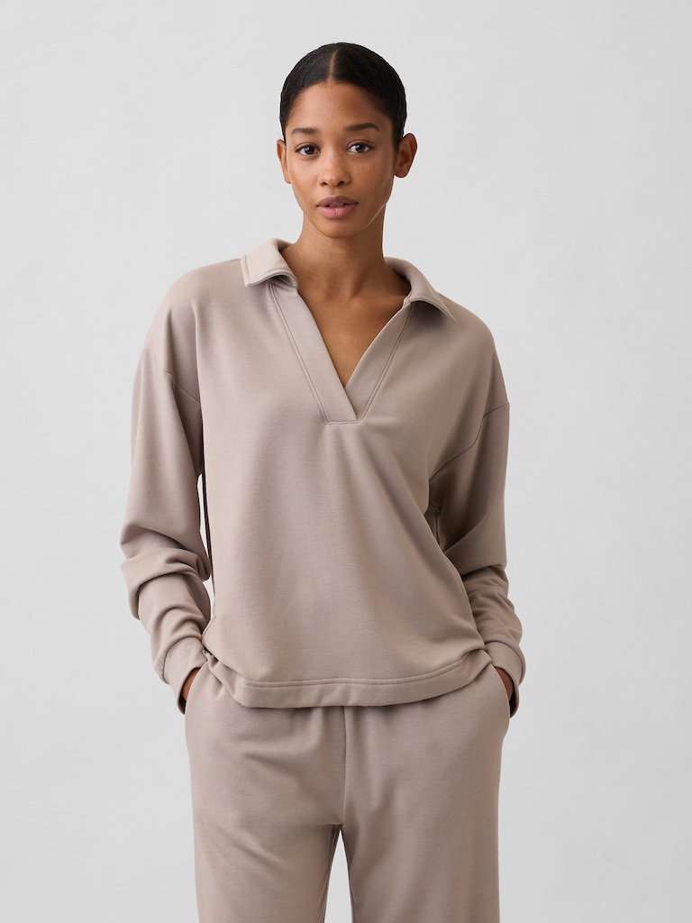 CloudLight Relaxed Polo Sweatshirt